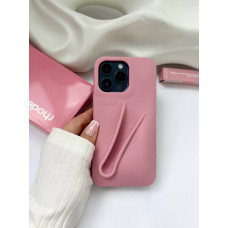 Рожевий чохол rhode на iPhone 13 pro ribbon 